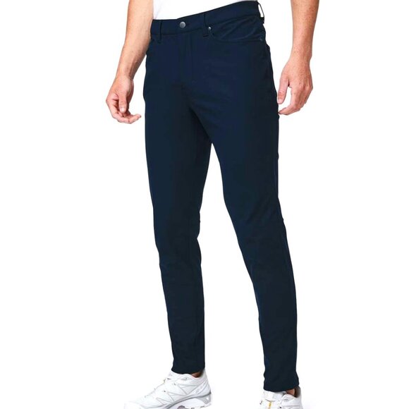 Lululemon ABC Slim Pant Warpstreme Minimal Athleisure Size 34 True Navy #M5704S - Picture 1 of 16